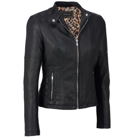 Black Rivet Jackets & Blazers - BLACK RIVET Quilted Moto Jacket